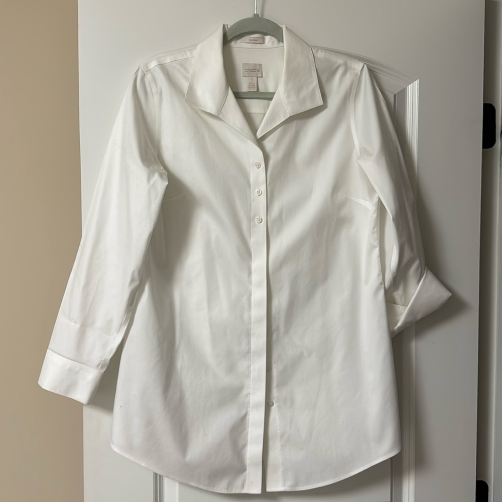 Chico’s No-Iron white shirt (tunic)
